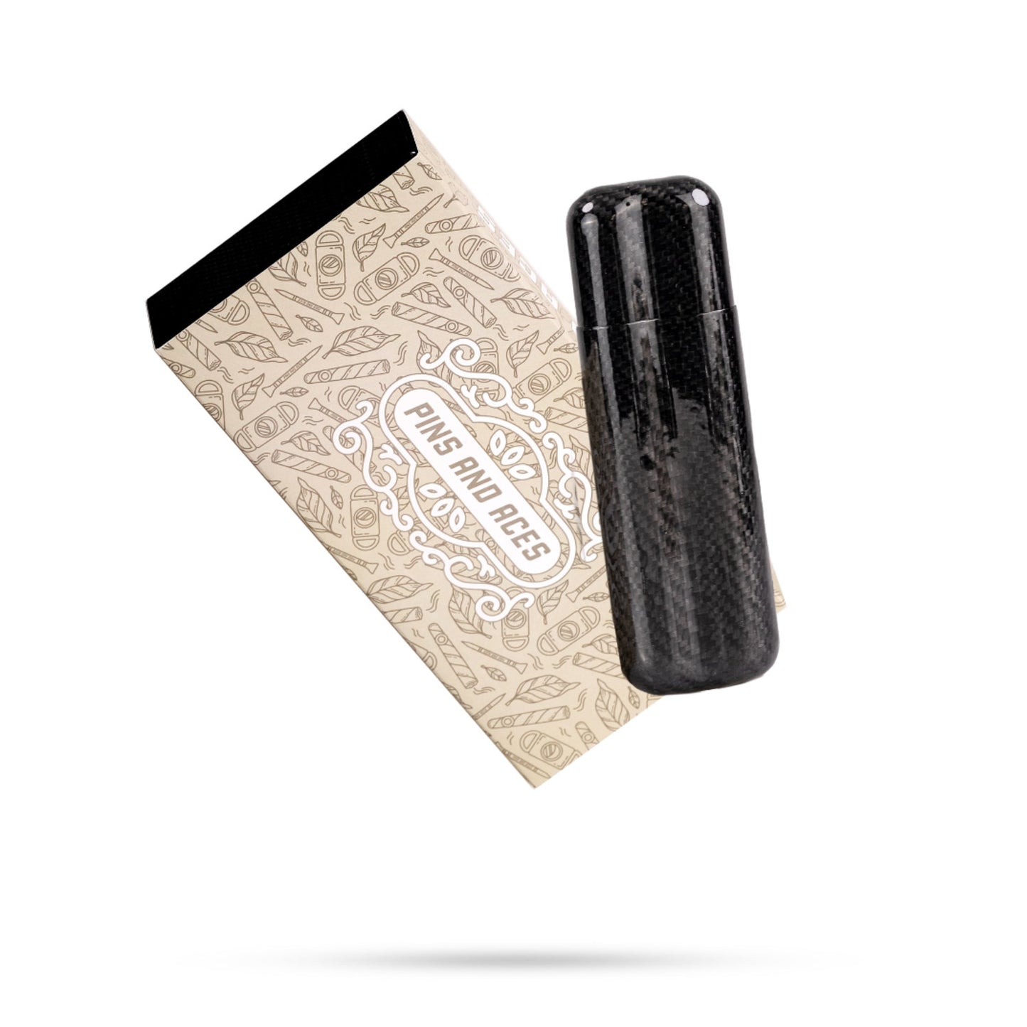 CARBON FIBER CIGAR CASE - 2 SLOT