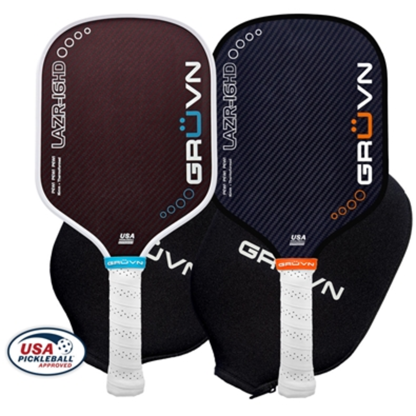 PICKLEBALL PADDLE SET LAZR-16HD, BLUE, RED, 16.2"