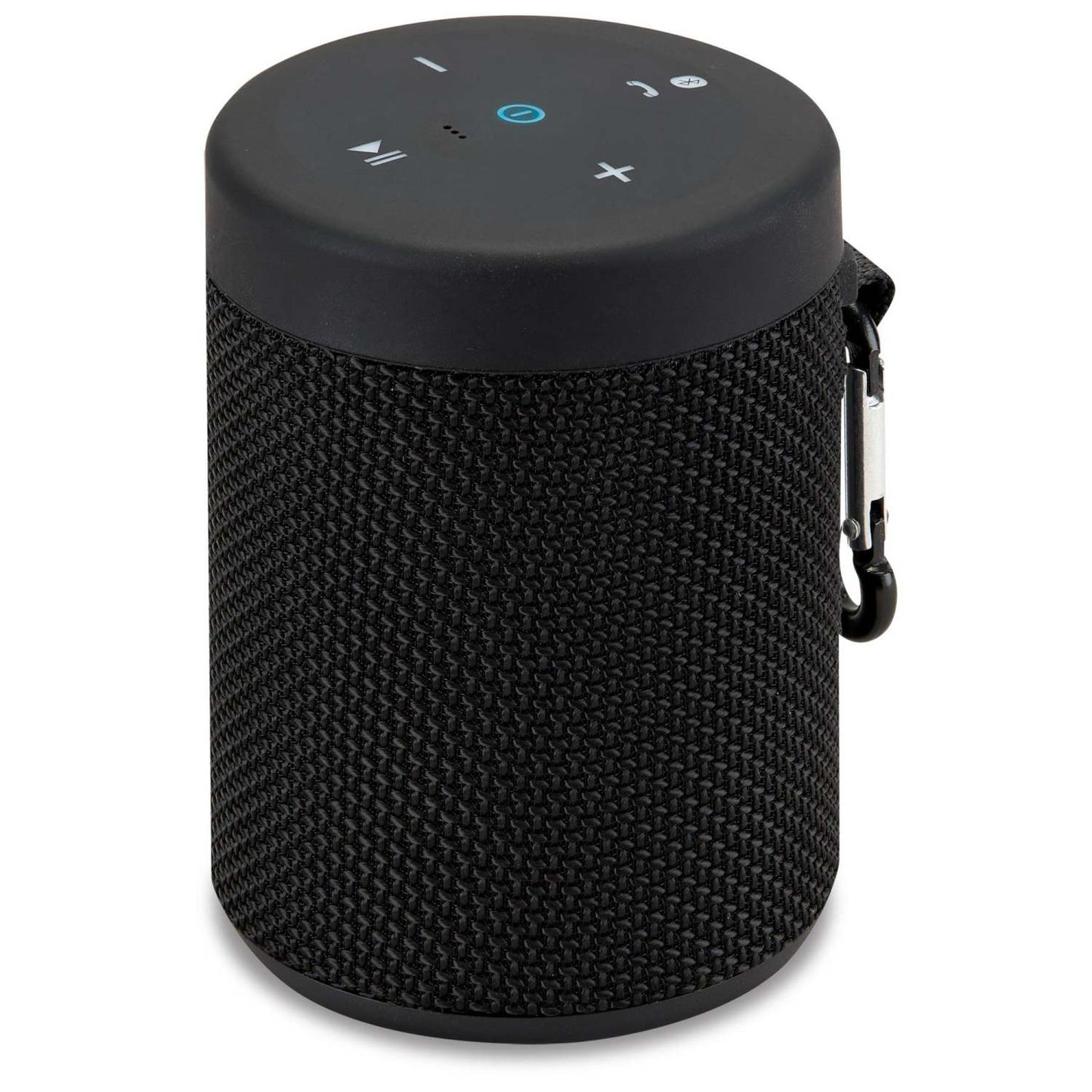 WATERPROOF FABRIC PORTABLE SPEAKER W/ SPEAKERPHONE BLACK