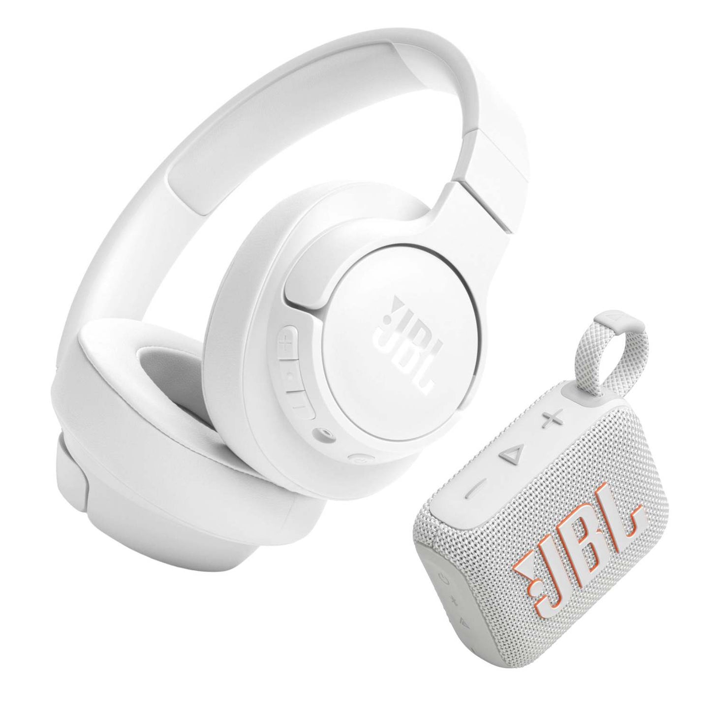 TUNE 720BT WIRELESS OVER EAR HEADPHONES W/ GO 4 BLUETOOTH SPEAKER WHITE