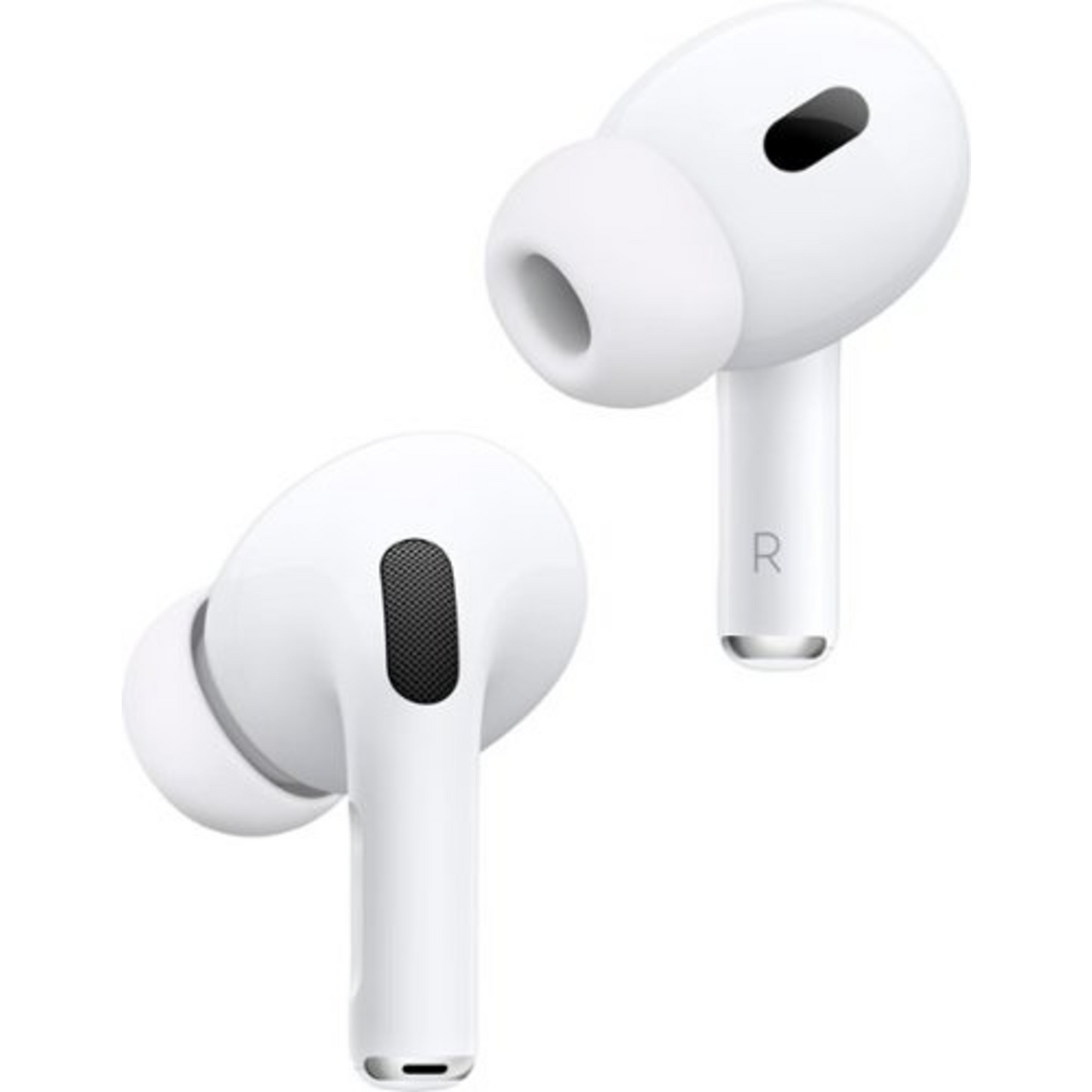 APPLE - AIRPODS PRO 2, WIRELESS ACTIVE NOISE CANCELLING EARBUDS WITH HEARING AID FEATURE - WHITE