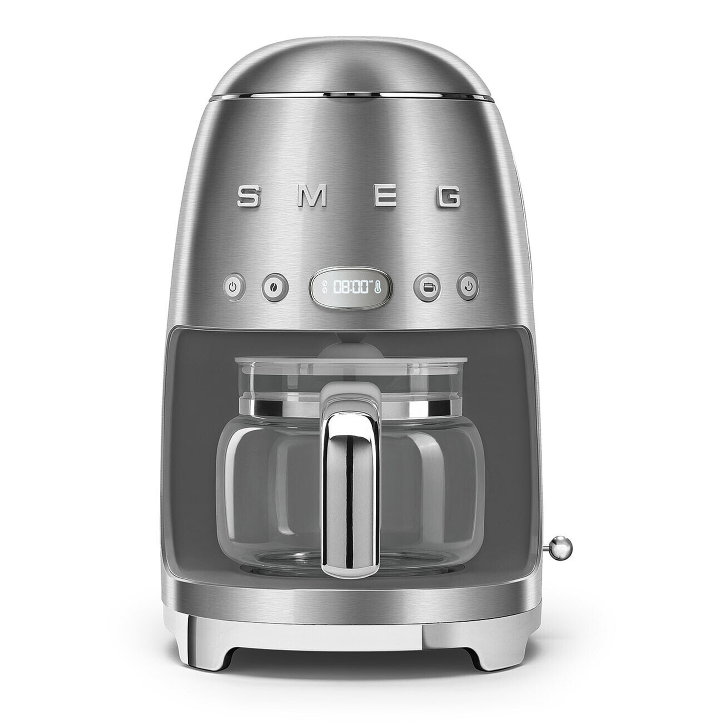 SMEG 50'S RETRO STYLE 10 CUP DRIP FILTER COFFEE MACHINE - STAINLESS STEEL
