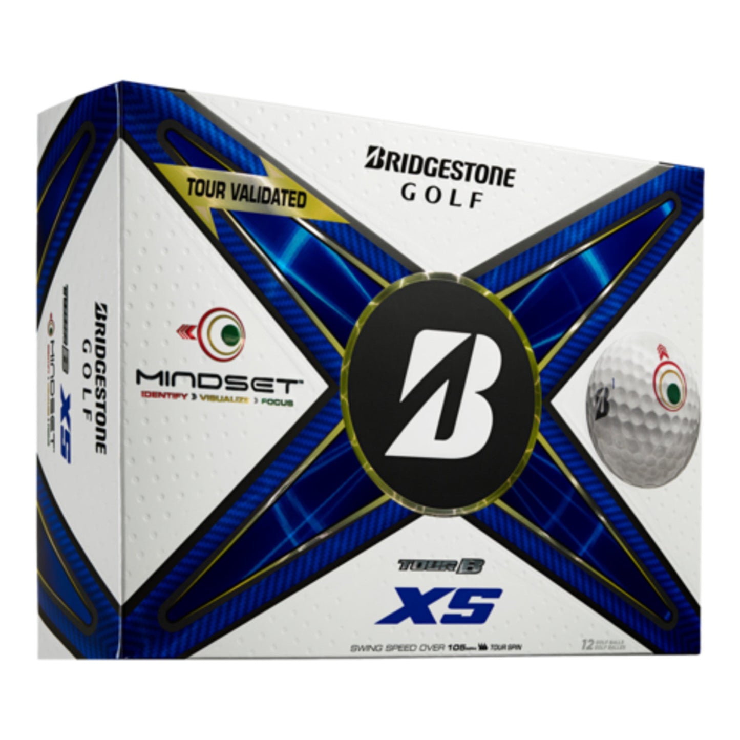 BRIDGESTONE TOUR B XS MINDSET GOLF BALLS