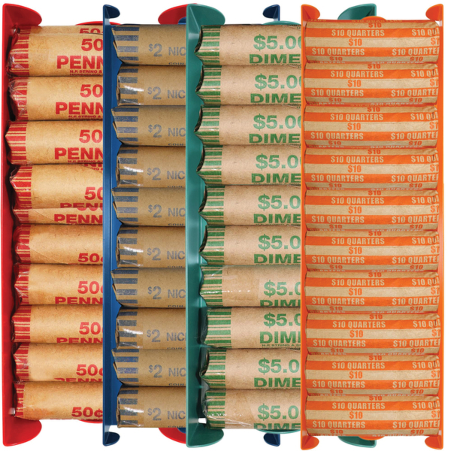 4PK ASSRTD COIN TRAYS