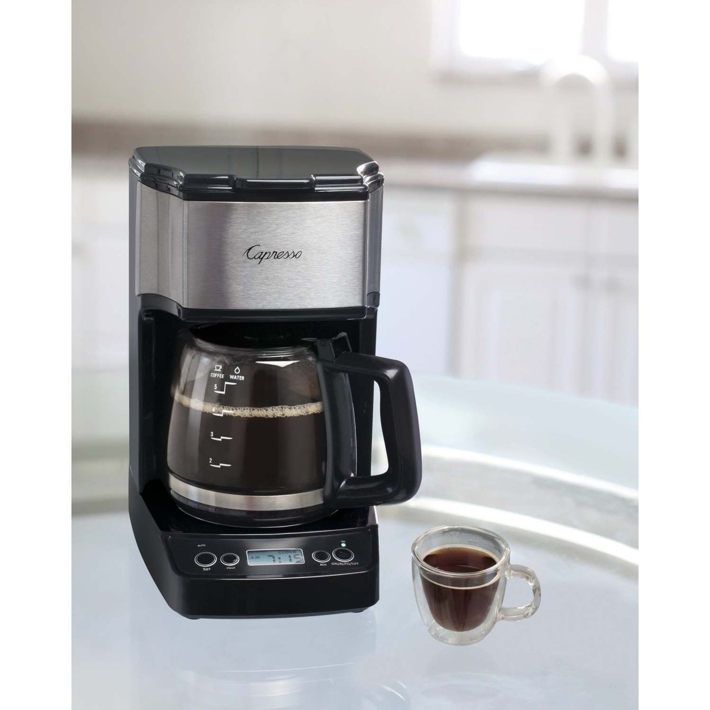 5 CUP MINI DRIP COFFFEEMAKER BLACK