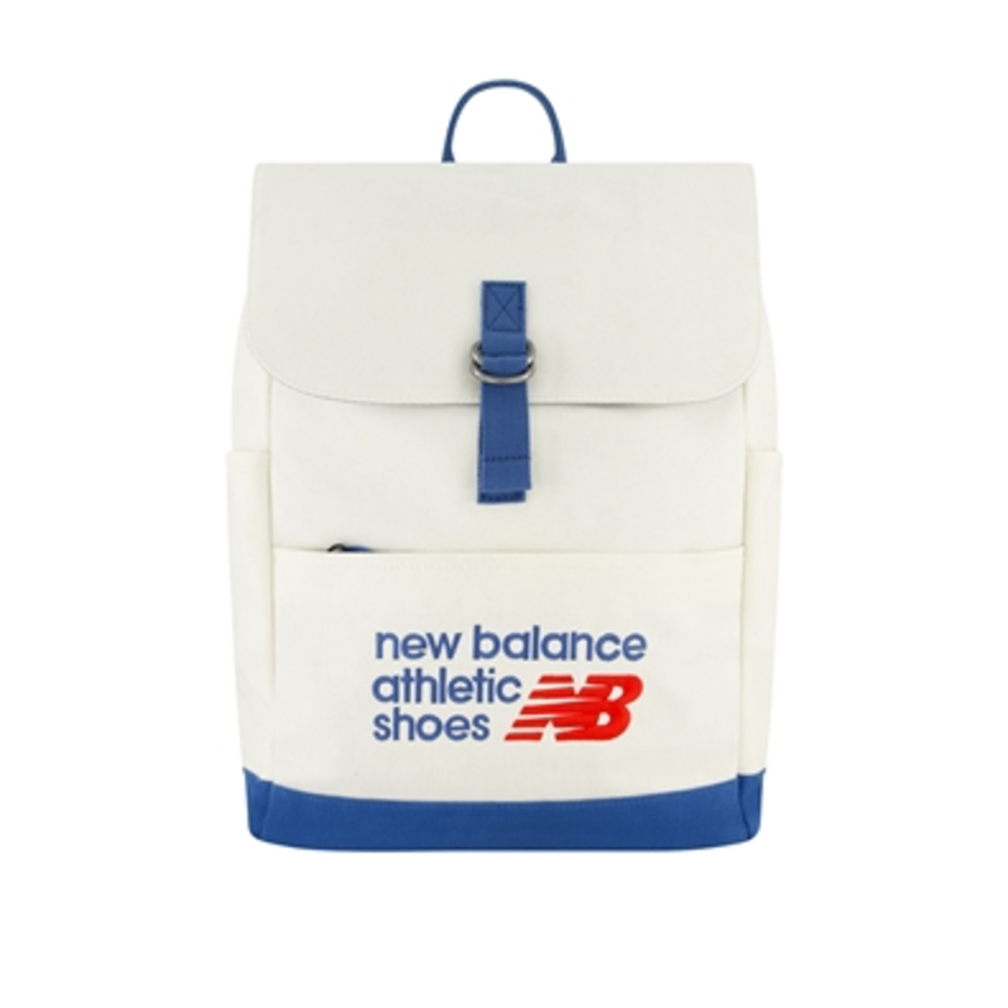 CANVAS BACKPACK, BLUE/WHITE