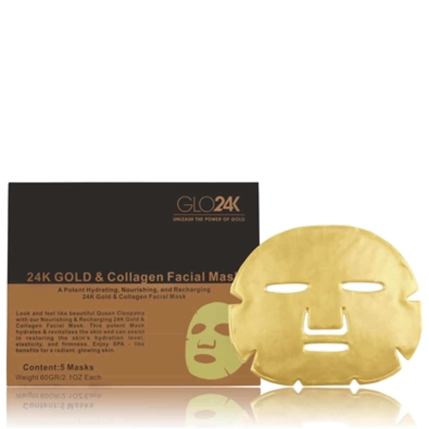 24K GOLD AND COLLAGEN FACIAL MASK, 50ML