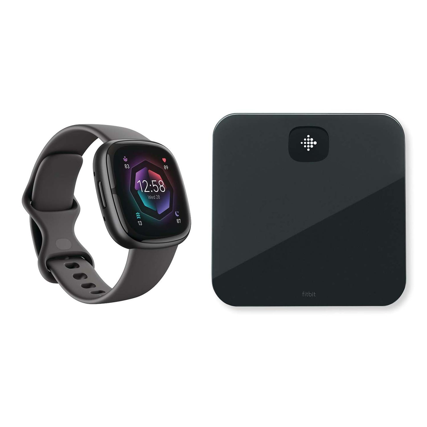 SENSE HEALTH SMARTWATCH W/ ARIA AIR SMART SCALE BLACK/CARBON