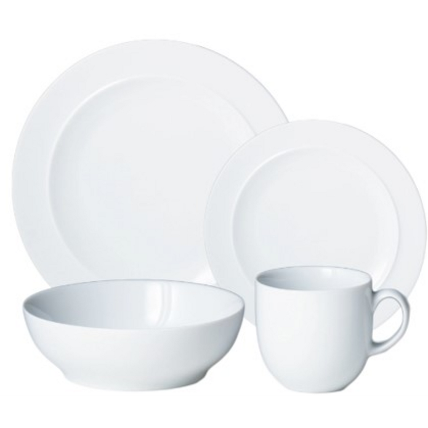 DENBY WHITE 16PC DINNERWARE SET