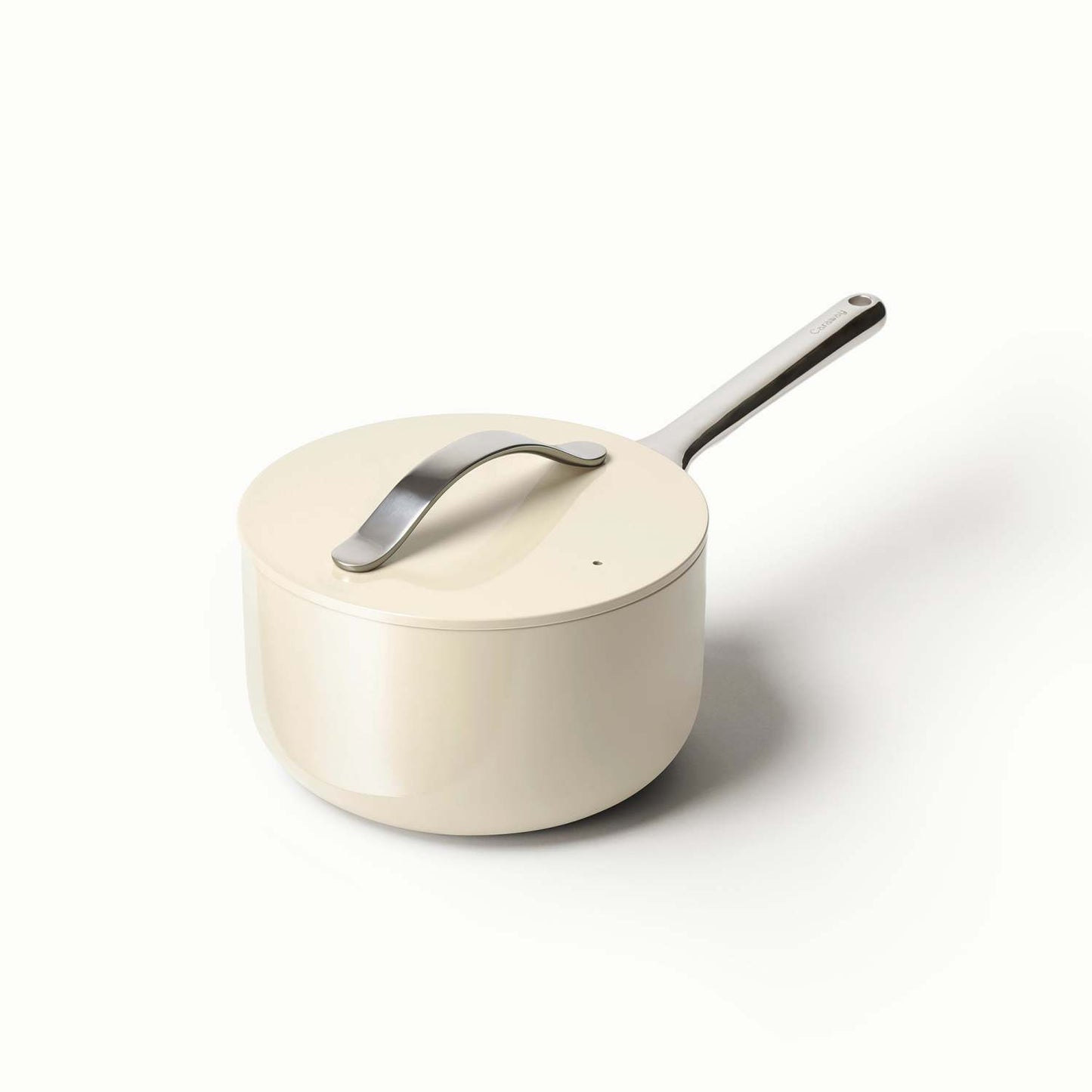 3QT NONSTICK CERAMIC SAUCEPAN CREAM