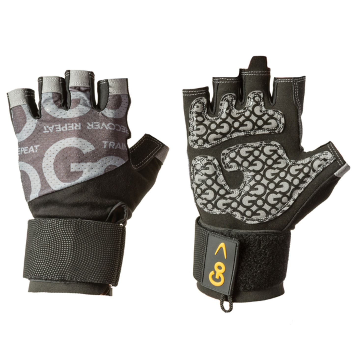 LRG WRIST WRP GLV BLK/GRY