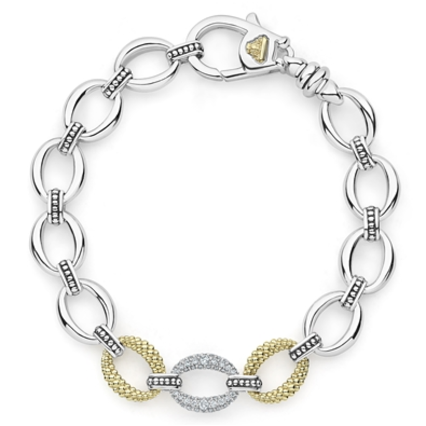 SINGLE STATION DIAMOND LINK BRACELET