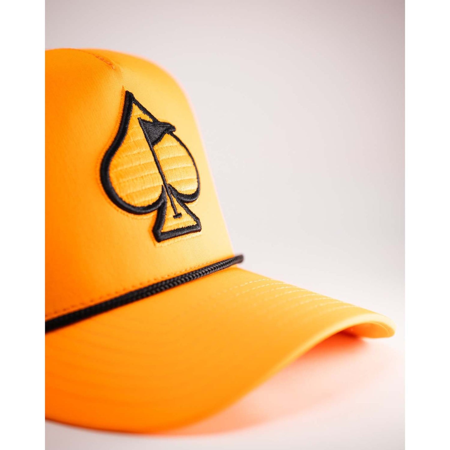 PERFORATED ROPE HAT - HIGHLIGHTER ORANGE