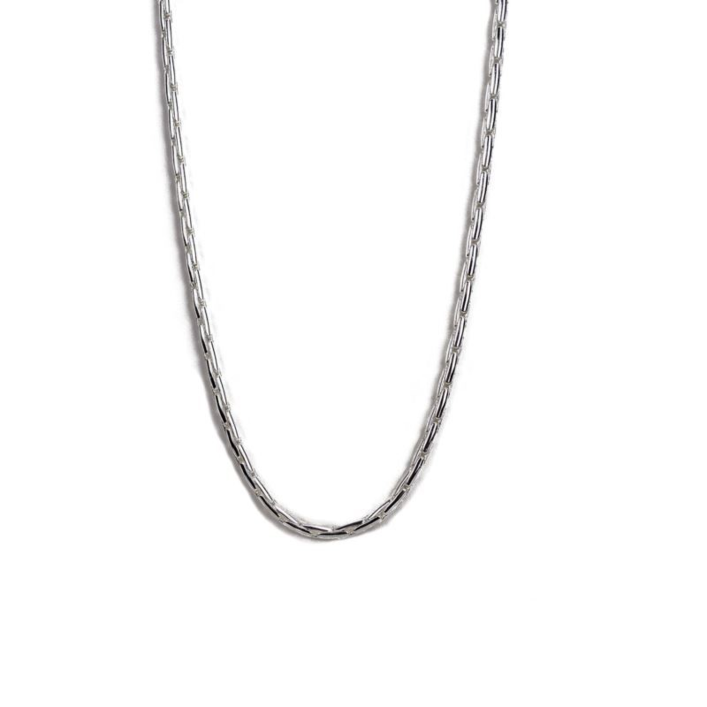 SILVER PLATED ANCHOR CHAIN NECKLACE