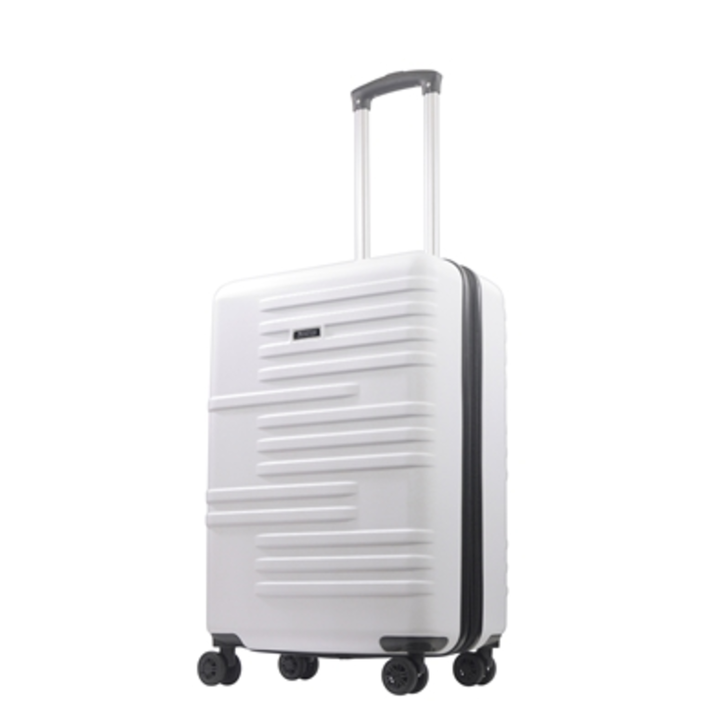 HARDSIDE LUGGAGE WITH EXPANSION, WHITE, 26.5"