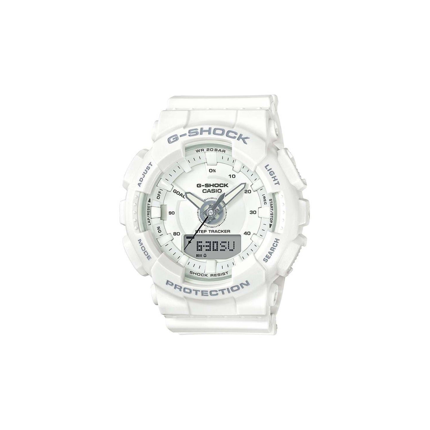 UNISEX G-SHOCK S SERIES STEP & TRACK WATCH WHITE