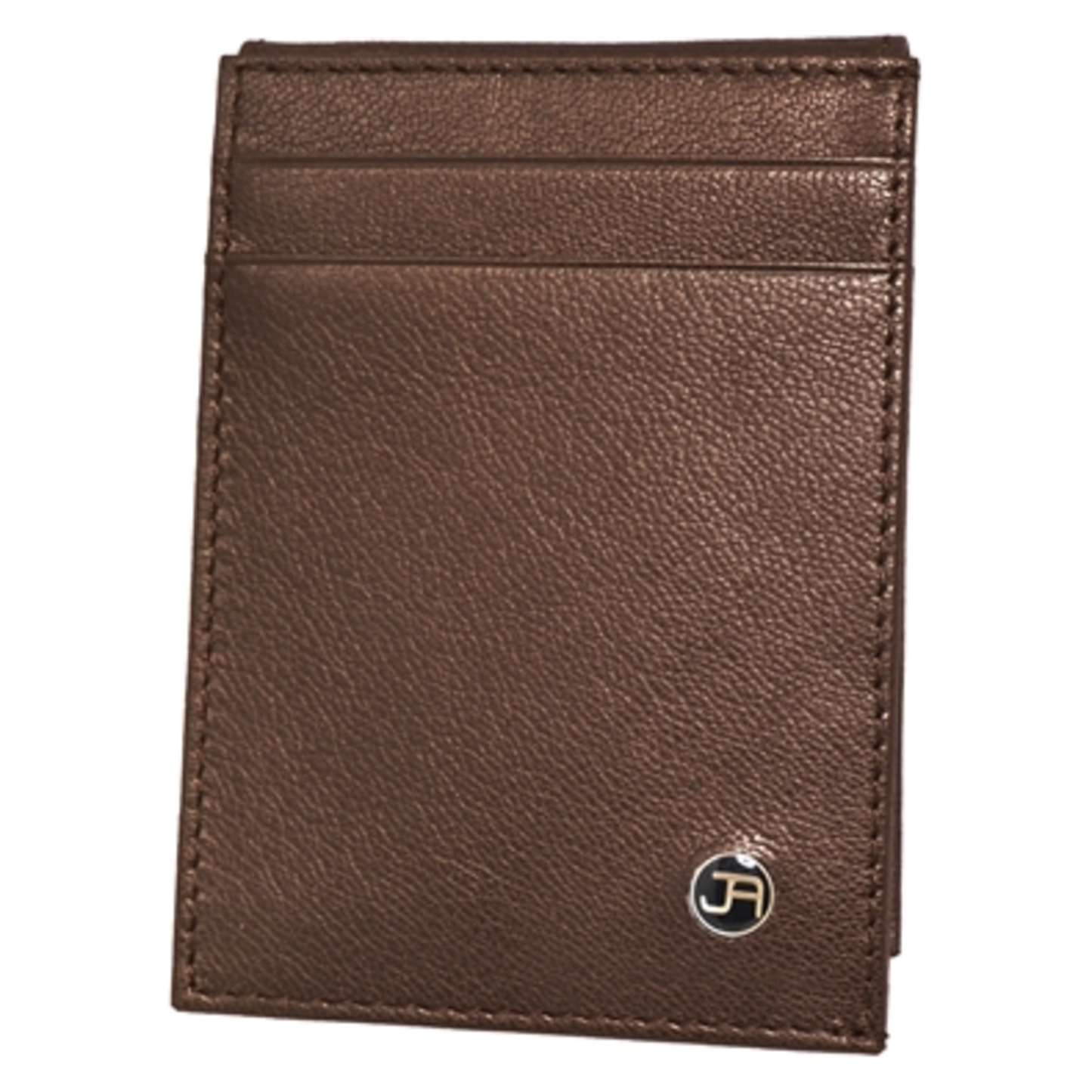 ORGANIC BI-FOLD WALLET, WITH ID WINDOW, COGNAC