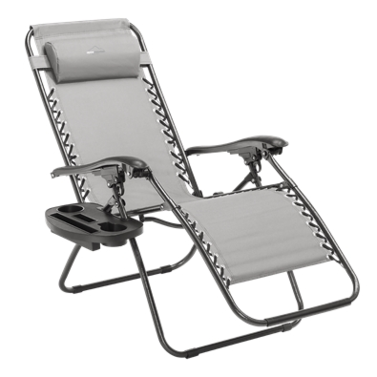 ZERO-GRAVITY CHAIR, GRAY, 38" X 10" X 27"