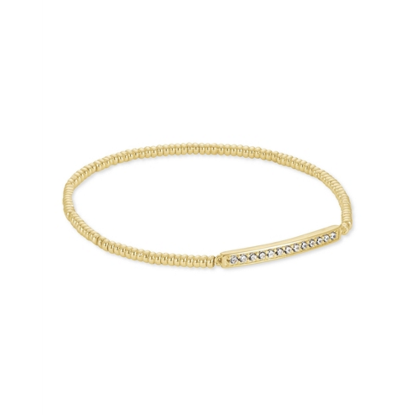 ADDISON STRETCH BRACELET, GOLD METAL