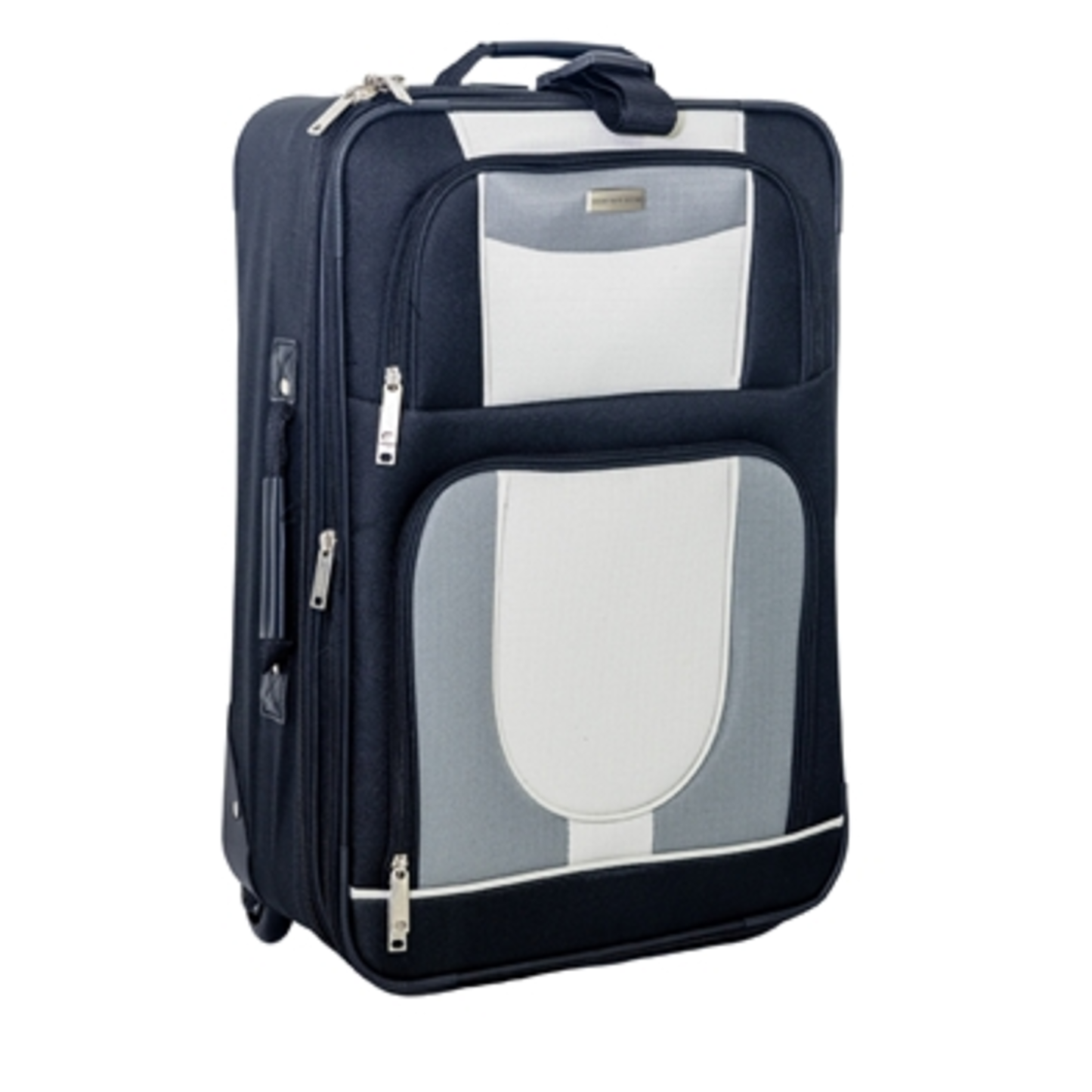 CARRY-ON LUGGAGE, BLACK W/ GREY, 21"