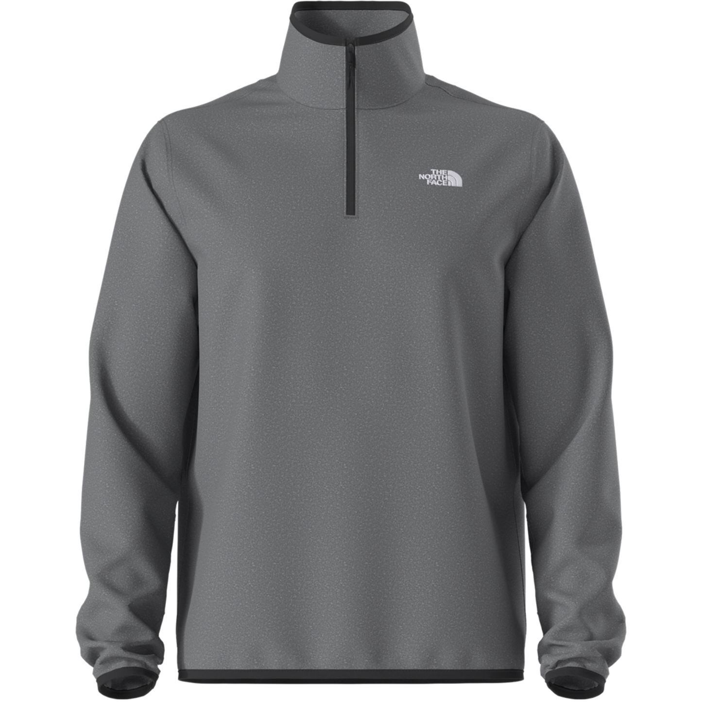 THE NORTH FACE MEN'S GLACIER FLEECE 1/4 ZIP JACKET - TNF MID GREY HEATHER