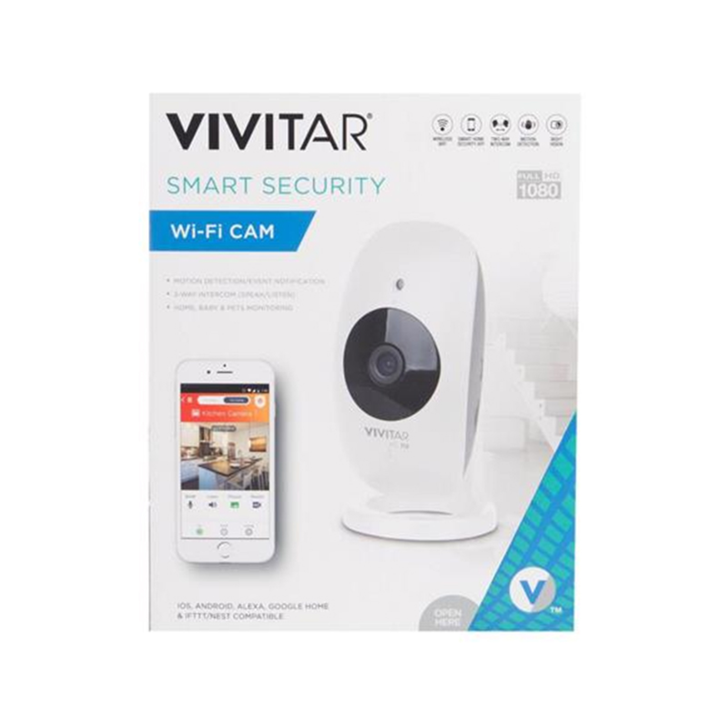 SMART SECURITY WIFI CAMERA - (WHITE)