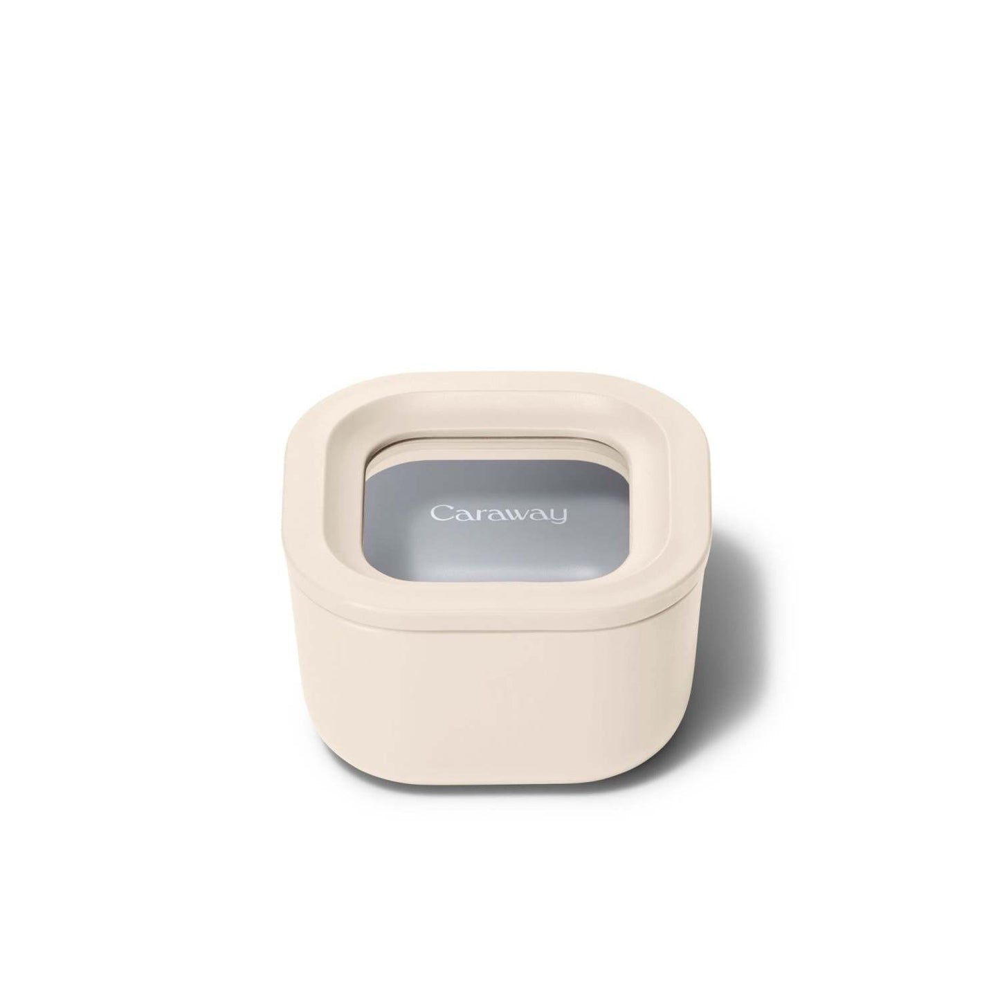 MINI SQUARE CONTAINER W/ LID CREAM