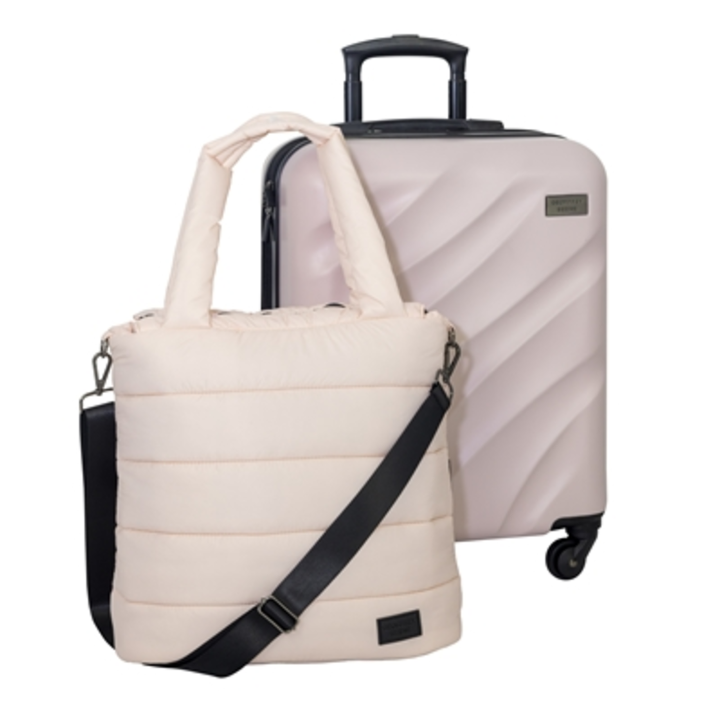 PUFFER HARDSIDE LUGGAGE SET, BLUSH, 2-PC