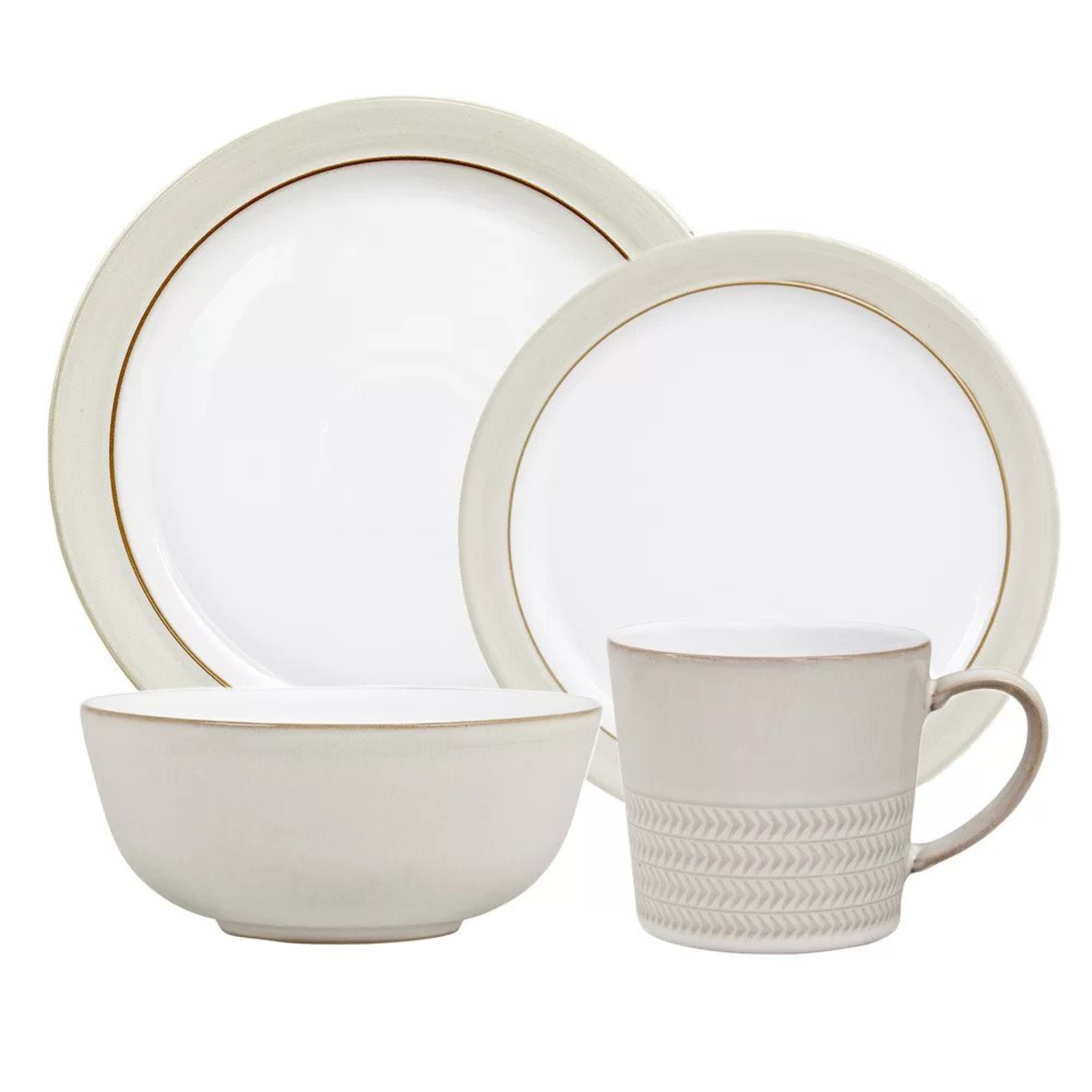 DENBY NATURAL CANVAS 16PC DINNERWARE SET