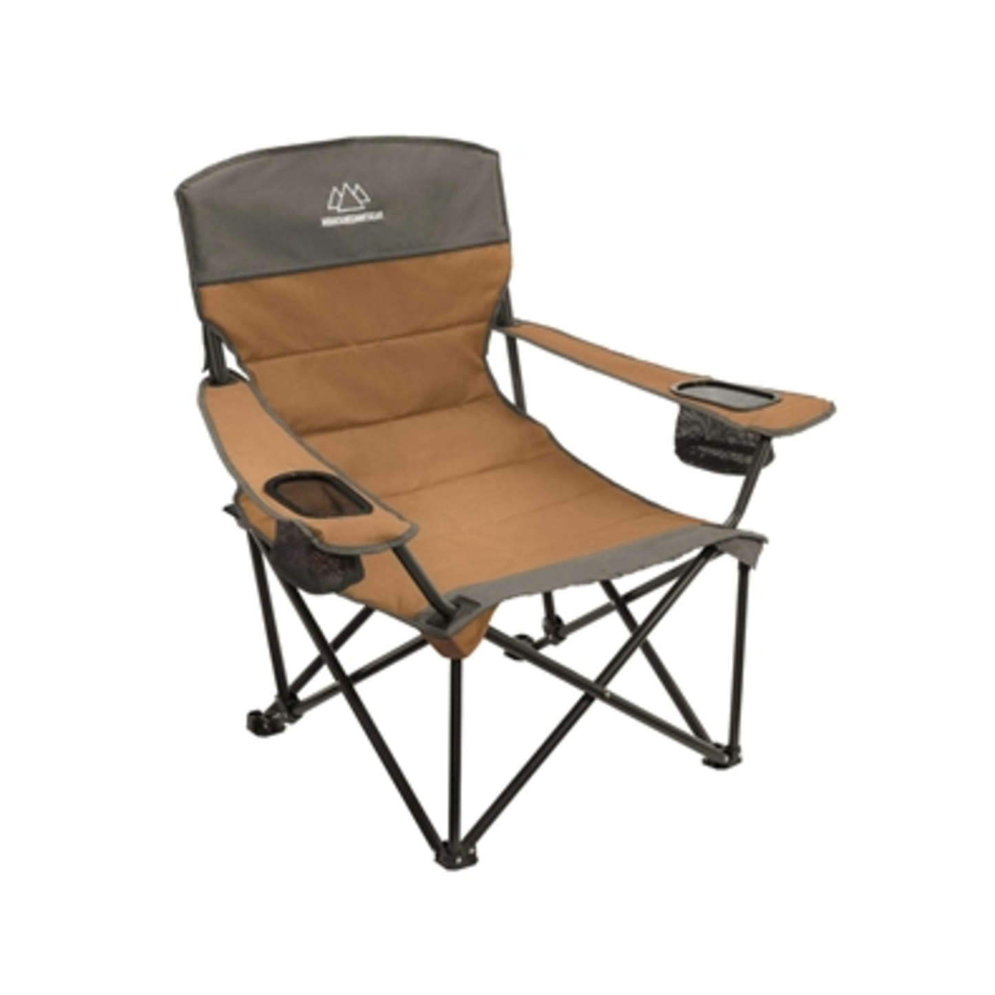 QUILTED CHAIR LOW, BROWN