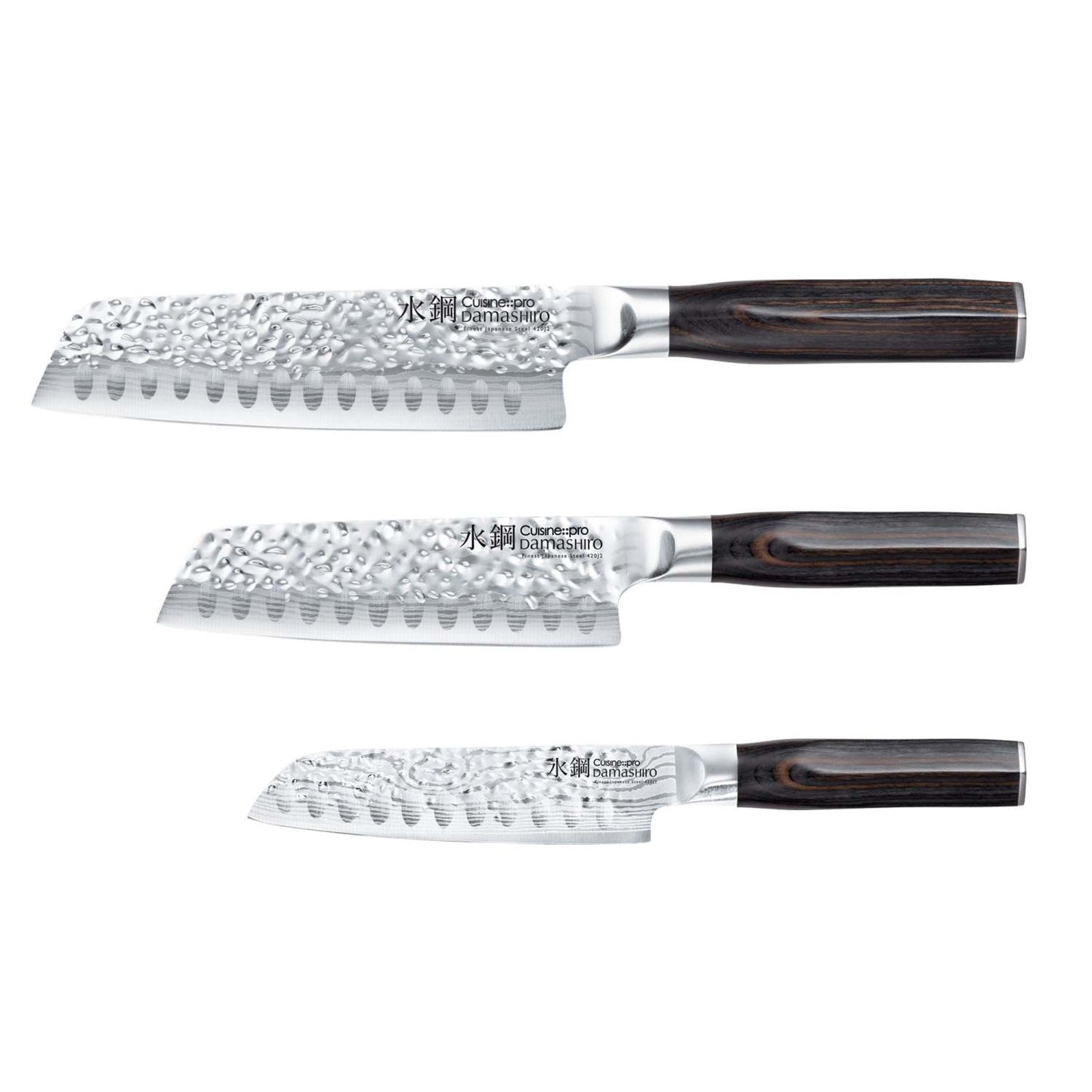 DAMISHIRO EMPEROR 3PC SANTOKU KNIFE