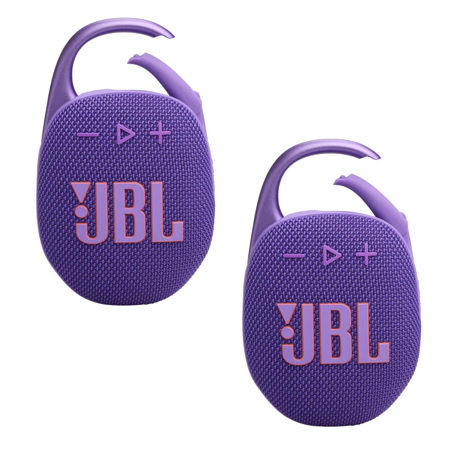 CLIP 5 ULTRA-PORTABLE WATERPROOF SPEAKER - 2PC KIT PURPLE