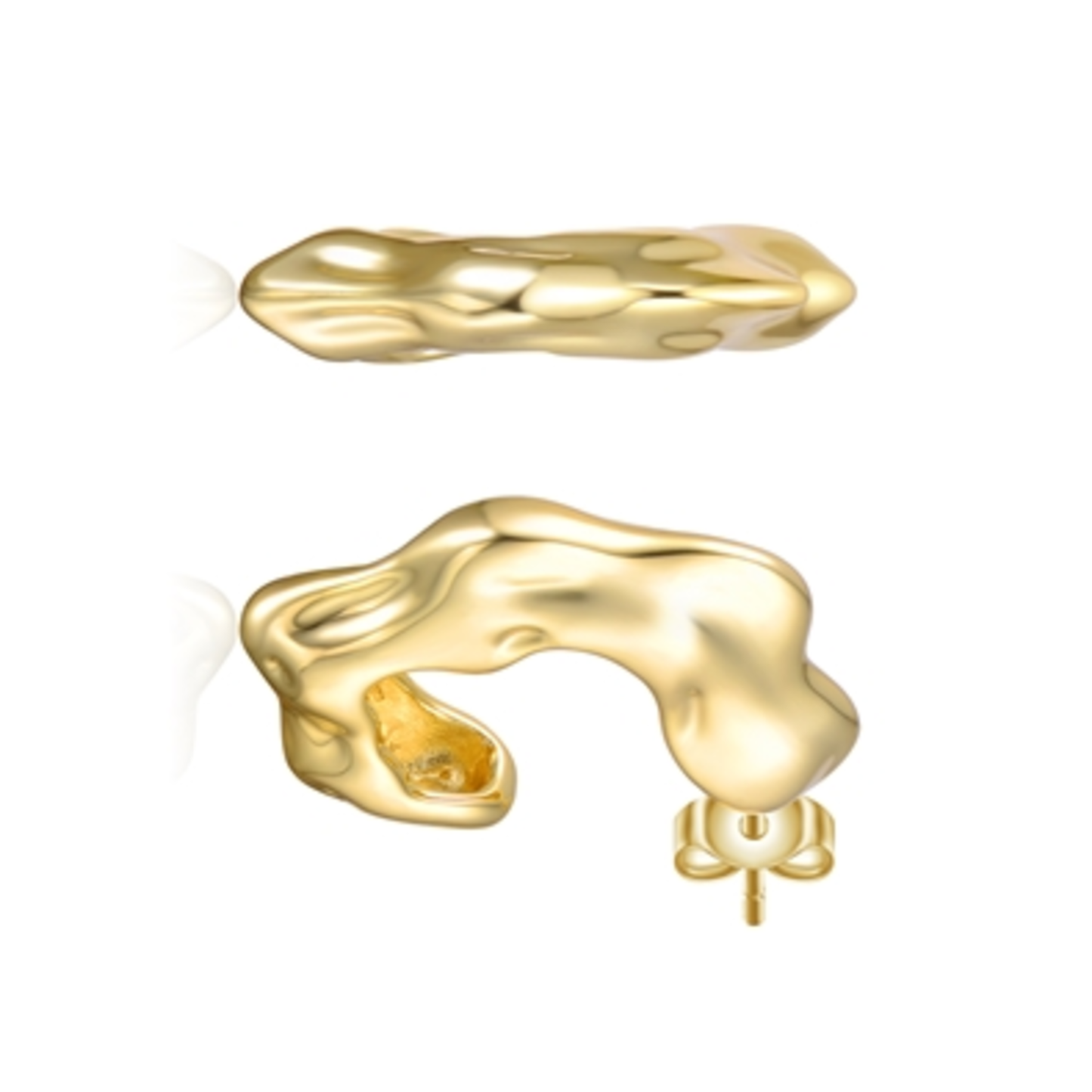 14K GOLD CLASSIC HOOP EARRINGS, GOLD