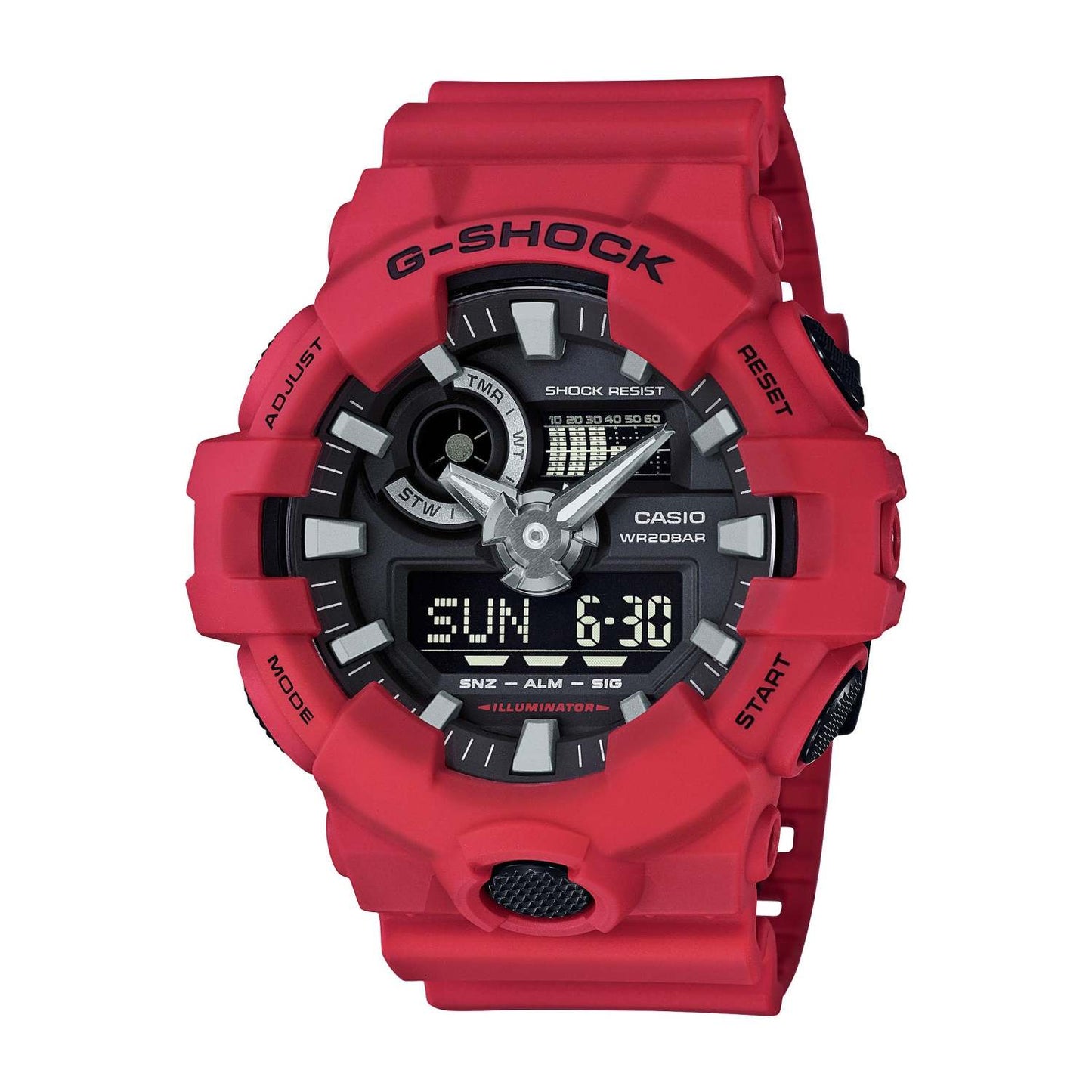 G-SHOCK ANA-DIGI WATCH RED