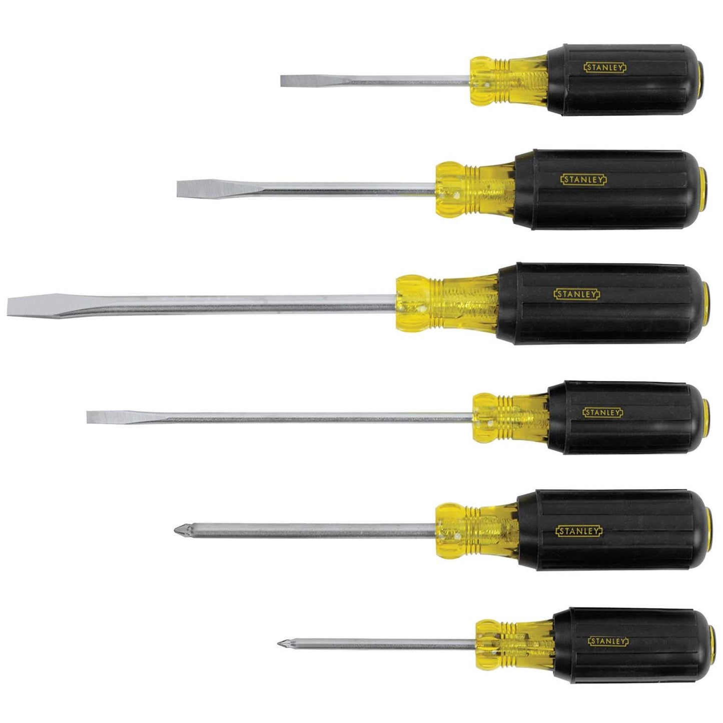 6PC VINYL GRIP SCREWDRIVER SET