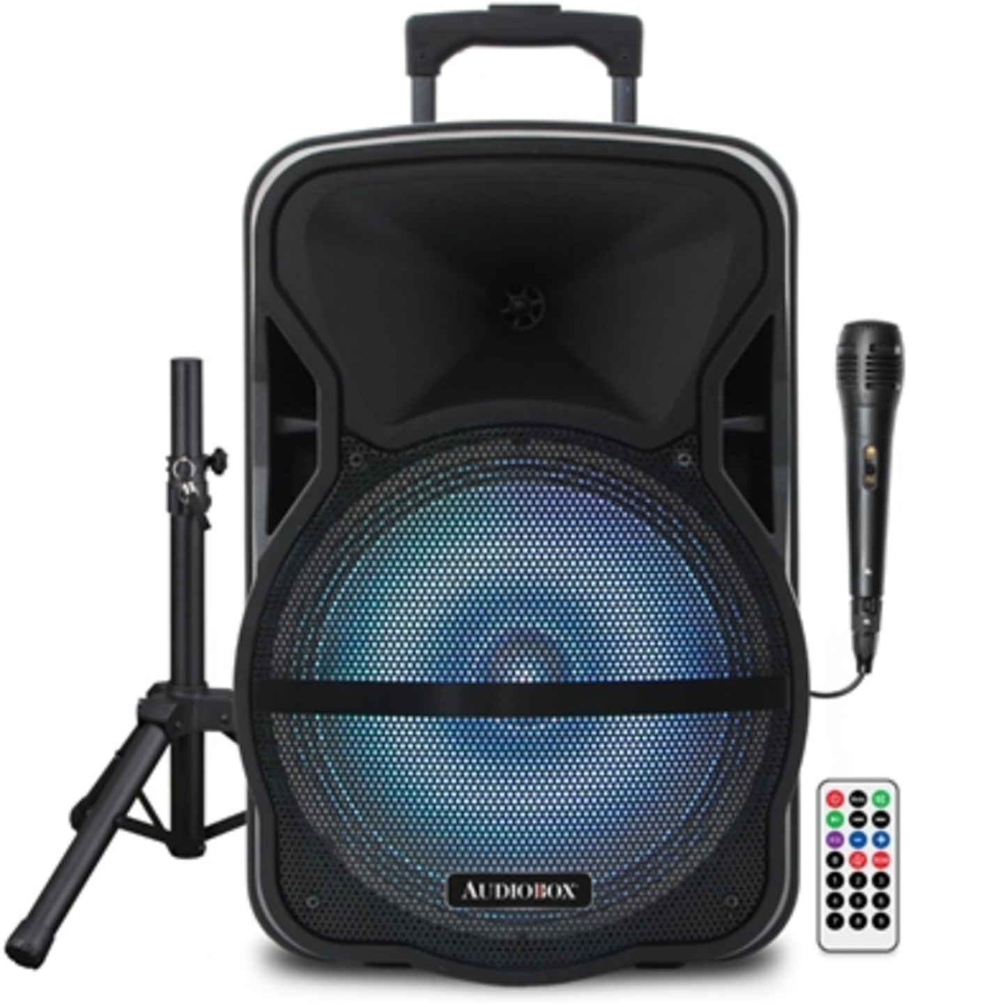 PORTABLE BLUETOOTH SPEAKER SET, BLACK, 12"