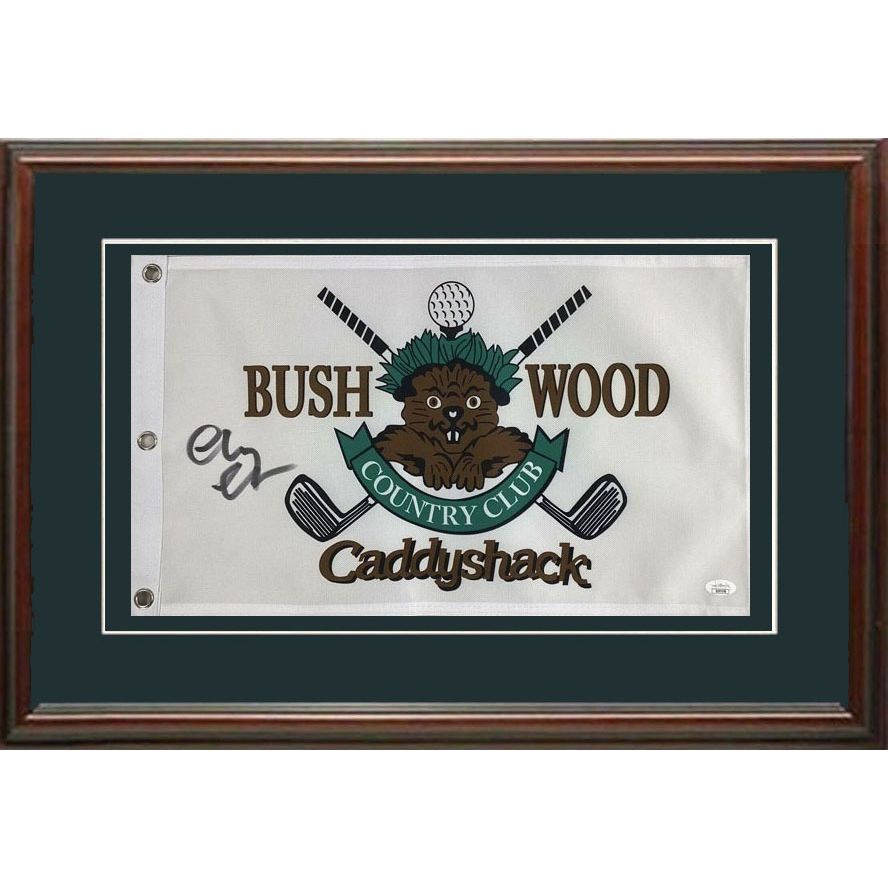 Chevy Chase (Ty Webb) Autographed Caddyshack Framed Golf Flag