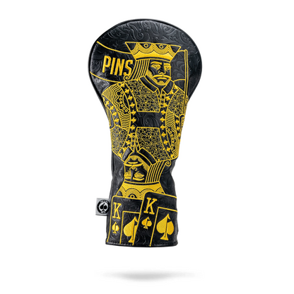 BLACK/GOLD KING OF SPADES - DRIVER COVER