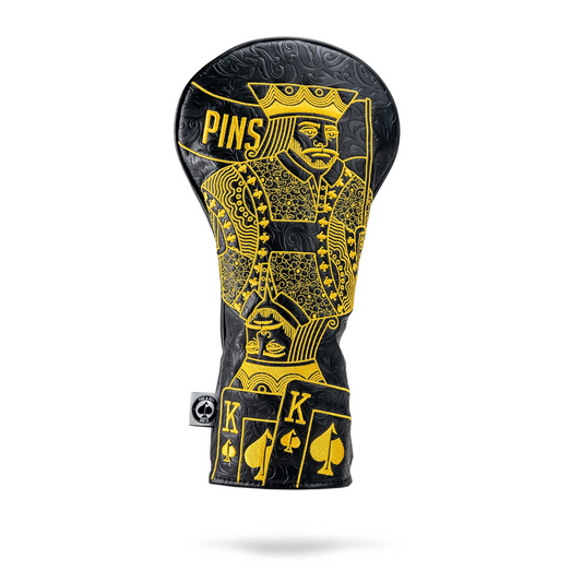 BLACK/GOLD KING OF SPADES - DRIVER COVER