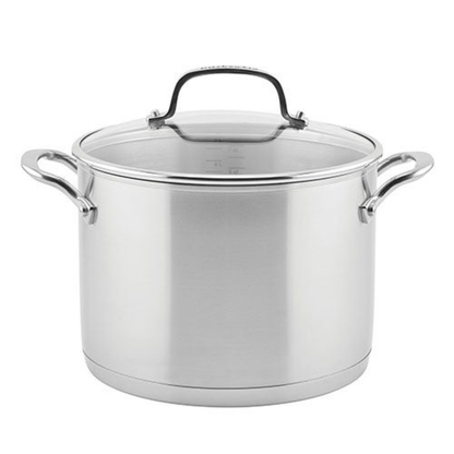 8QT STAINLESS STEEL 3-PLY STOCKPOT W/ LID