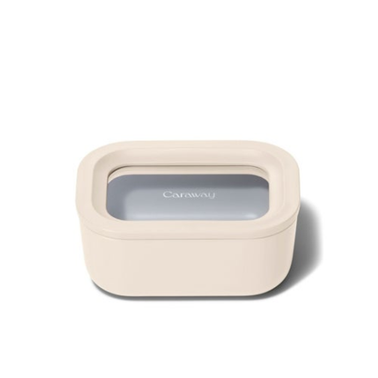 MINI RECTANGLE CONTAINER W/ LID CREAM