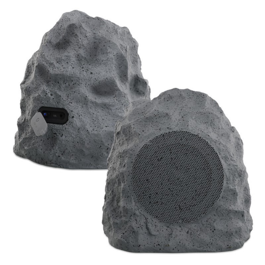 BLUETOOTH RECHARGEABLE ROCK SPEAKER - (2 PACK)