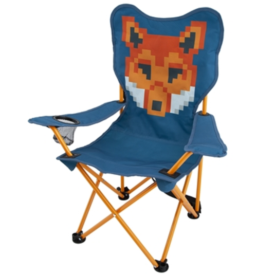 FOX KIDS CHAIR, ORANGE, 16"X 12" X 25"
