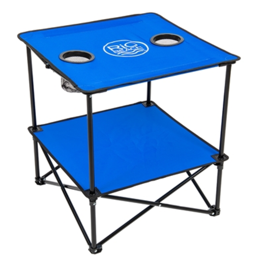 SQUARE COMPACT FOLDING BEACH TABLE, BLUE, 22"