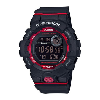 MENS G-SHOCK STEPTRACKER BLUETOOTH DIGITAL WATCH BLACK/RED