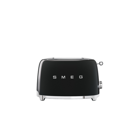 SMEG 50'S RETRO STYLE AESTHETIC 2 SLICE TOASTER - BLACK