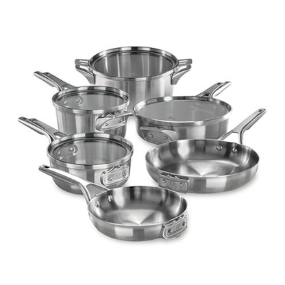 PREMIER SPACE SAVING 10PC STAINLESS STEEL COOKWARE