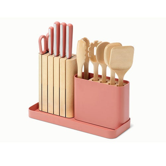 14PC KNIFE & UTENSIL SET PERRACOTTA