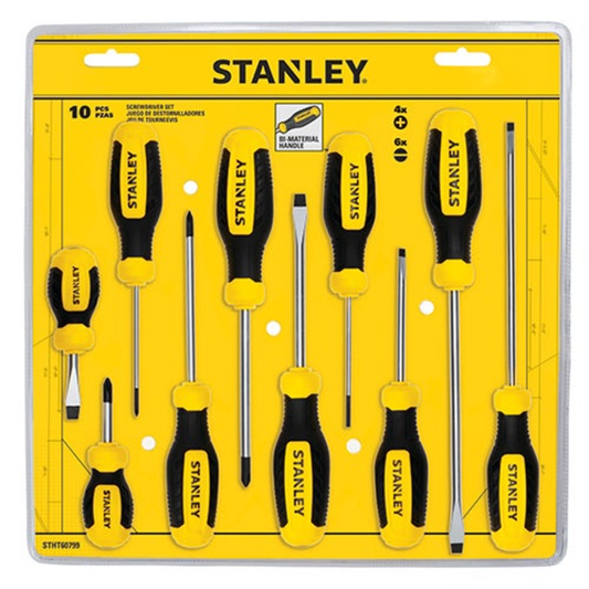 10PC STANDARD SCREWDRIVER SET