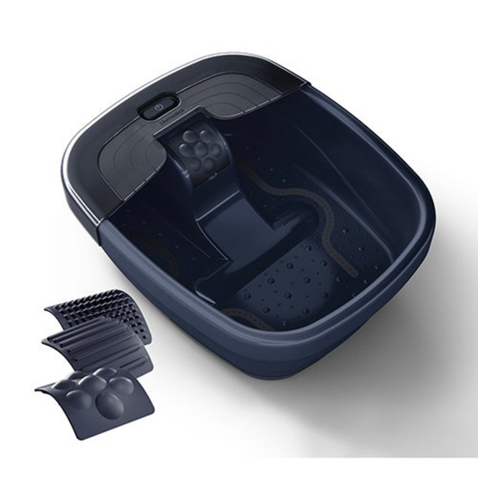 BUBBLE BLISS DELUXE FOOT SPA W/ HEAT BLACK